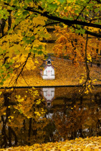 Swan House in Basteikalns Park, Riga 2020 by Evelyn Apinis